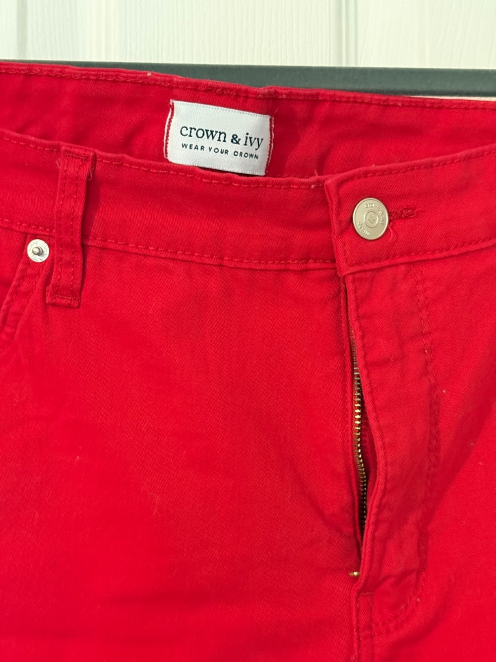 Crown & Ivy red Jeans 20W - Picture 2 of 3